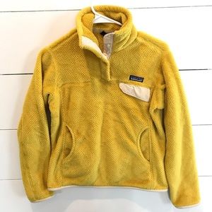 Patagonia Re-Tool Snap Fleece Pullover Mustard S